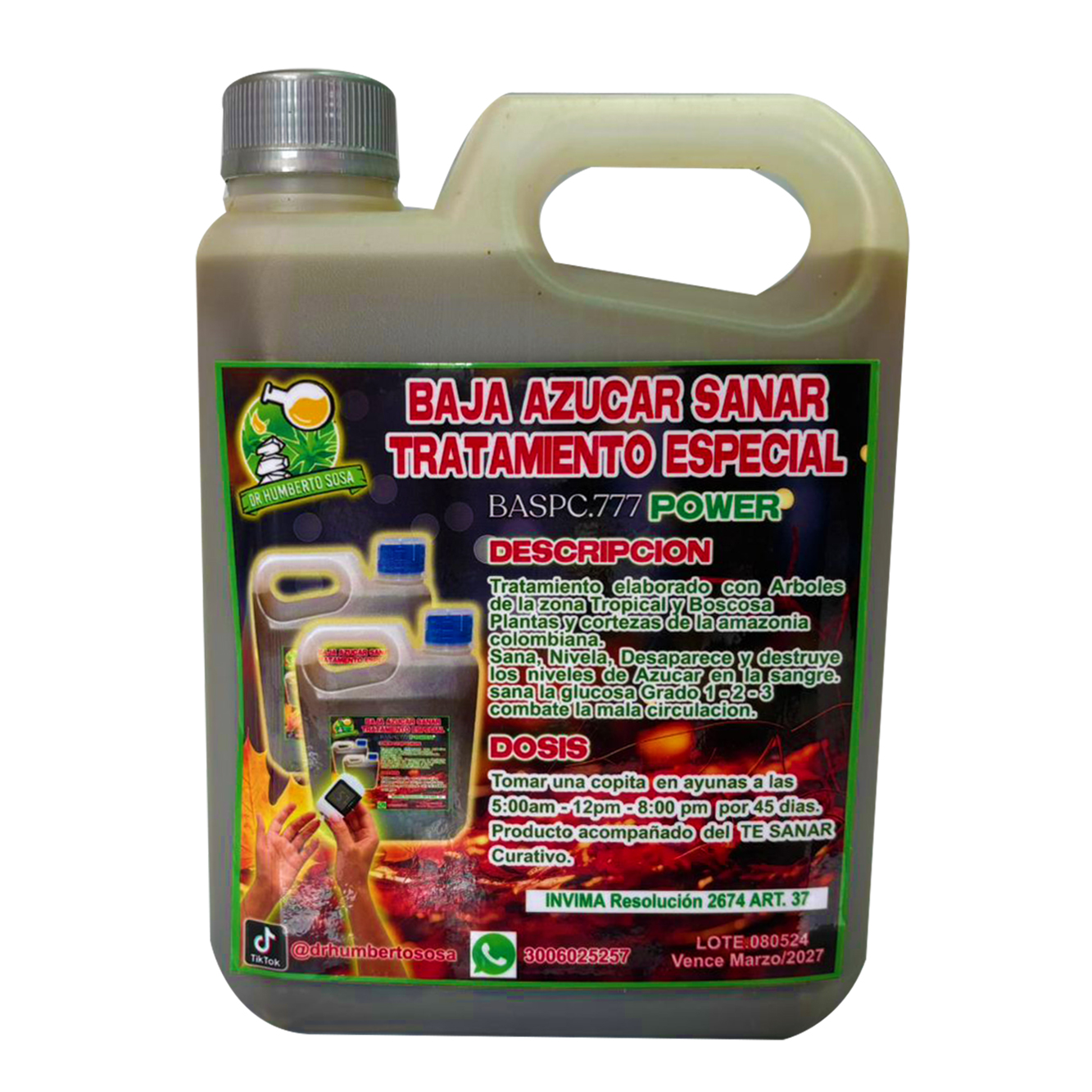 Baja azucarsanar Liquido
